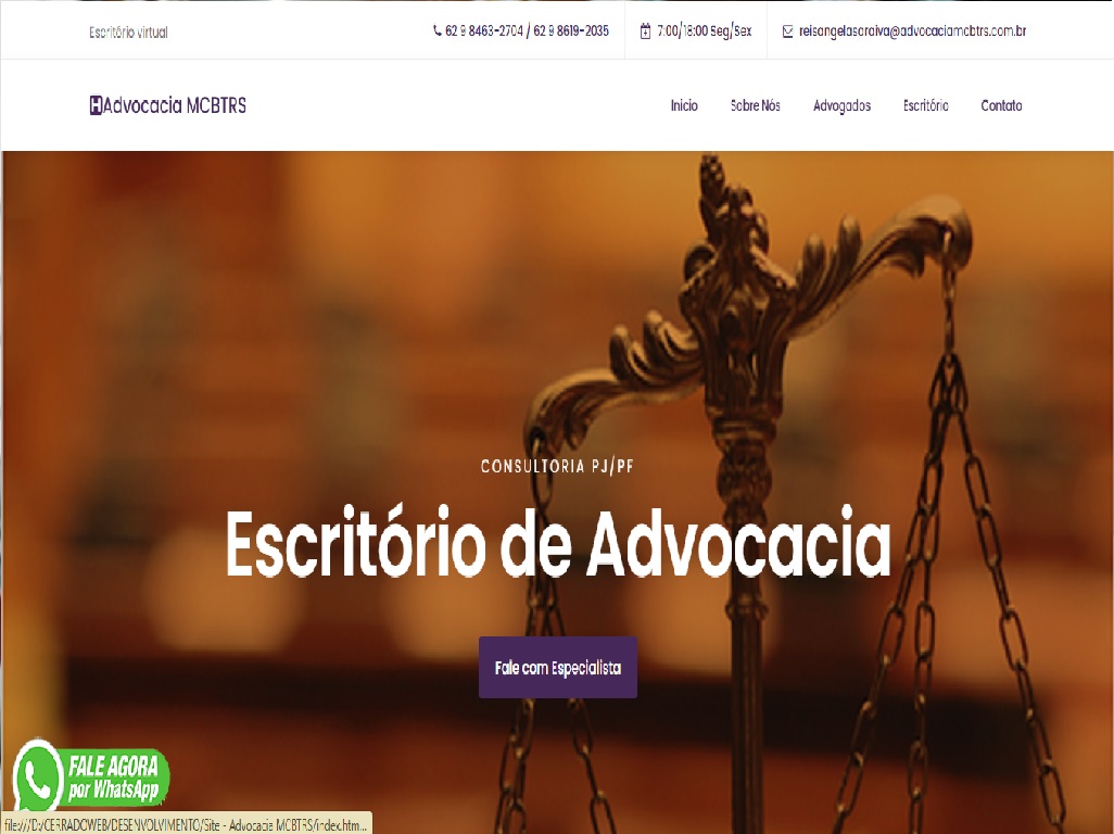 Advocacia MCBTRS — Goiânia
